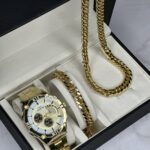 ست اقتصادی ساعت مچی مردانه و ست کارتیرکد 93